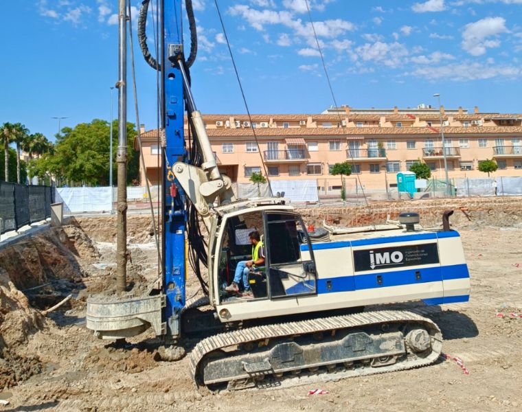 Realización de Mejora de Suelo para cimentación edificio Trafalgar 1 y 2 en Murcia.